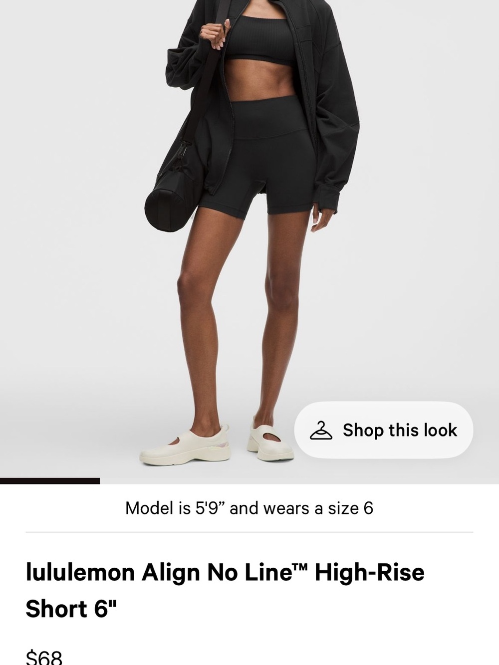 lululemon athletica Align High-Rise Bike Short — Black